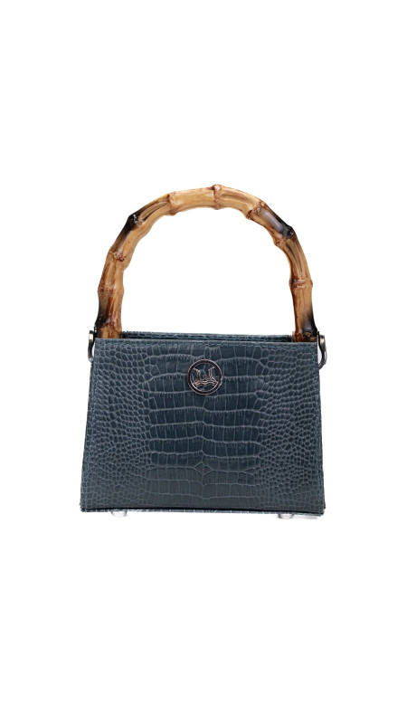 Shanghai Micro (GH): Pine Green Crocodile Print