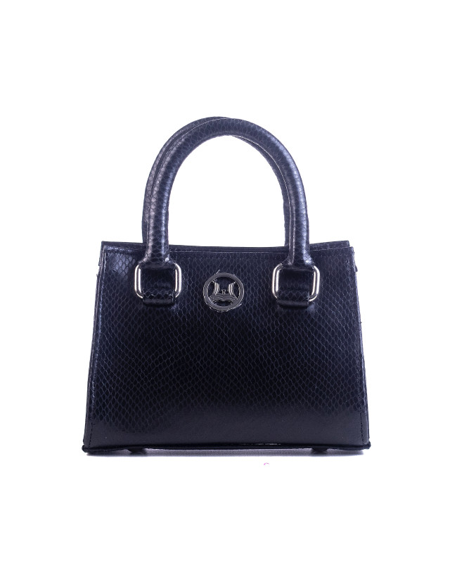 Lagos Micro: Black Reptilian Print