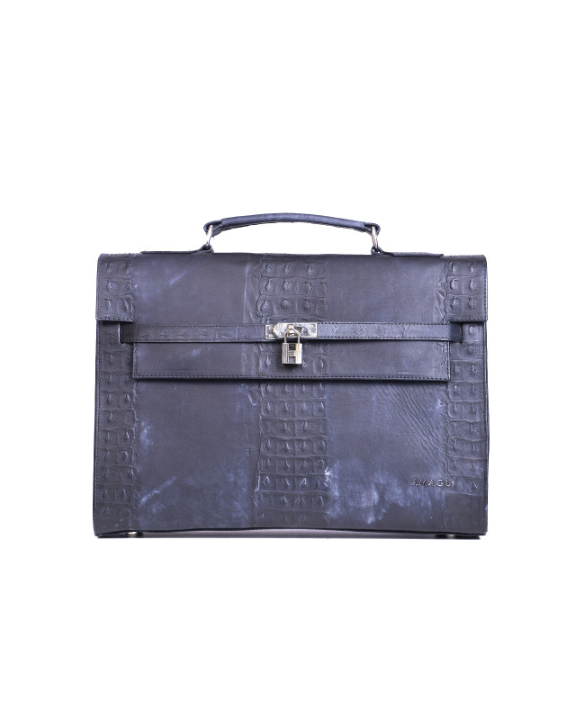 AMAGU JFK Work Case: Dark Blue Tie-Dye