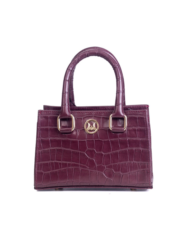 Lagos Mini: Grape Crocodile Print