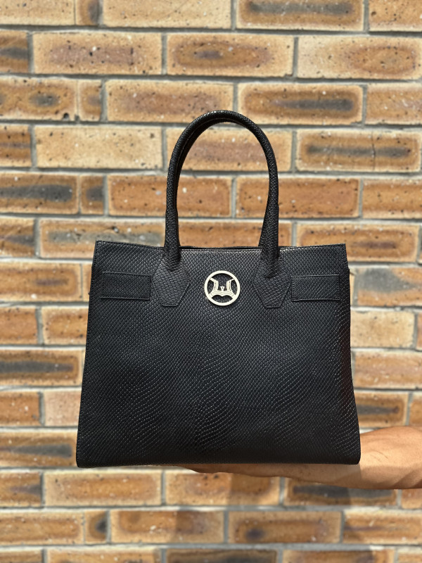 Montreal Maxi: Black Reptilian Print