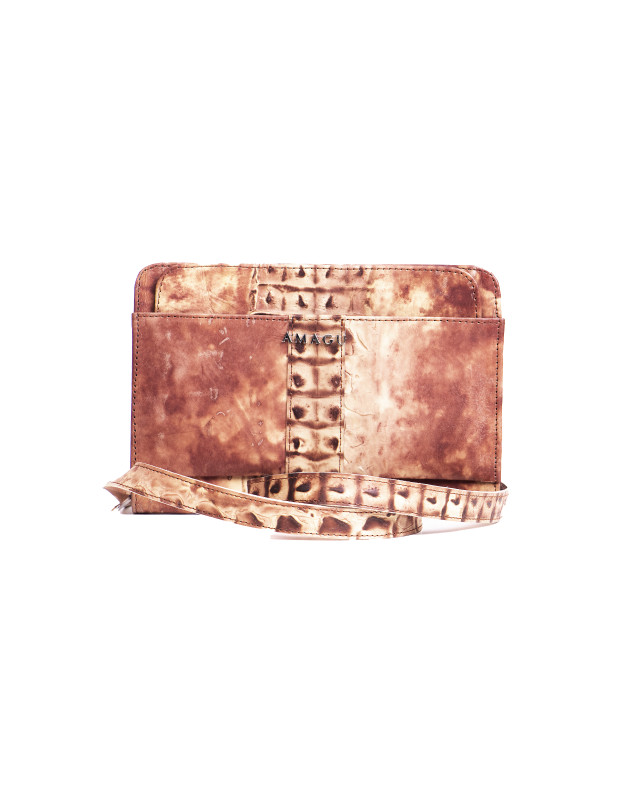 AMAGU Messenger Bag 2.0:  Brown Tie-Dye