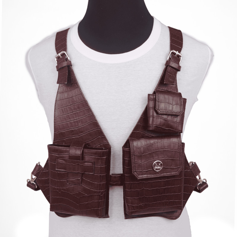 Utility Vest (US): Grape Crocodile Print